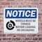 Signmission Wheels Must Be Chocked Before Loading OSHA Notice Sign, Plastic, 10in W x 7in L, 2PK OS-2PACK-NS-P-710-L-16906 - alternate 7